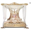 Gorgeous Carving King Size Soft Bed