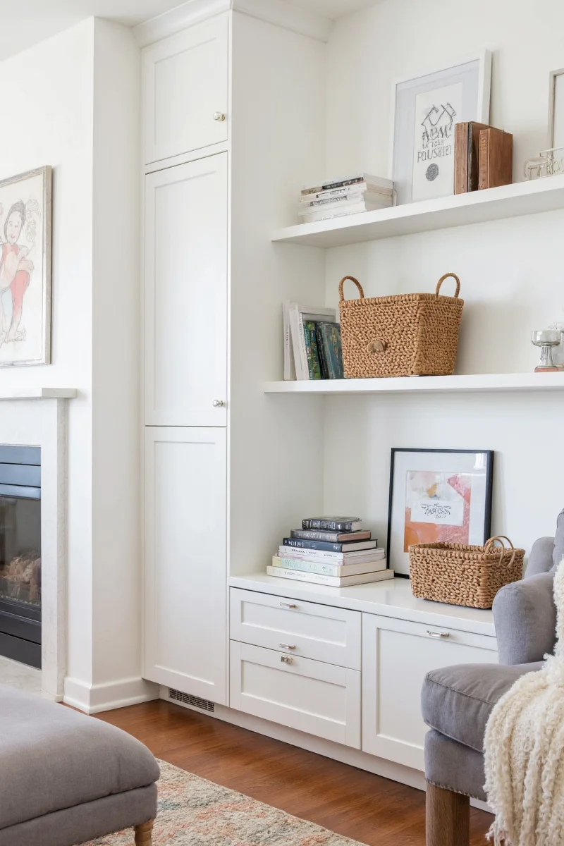 10 clever tips to rock modern built in cabinets in your family friendly living room plus a buyer s guide