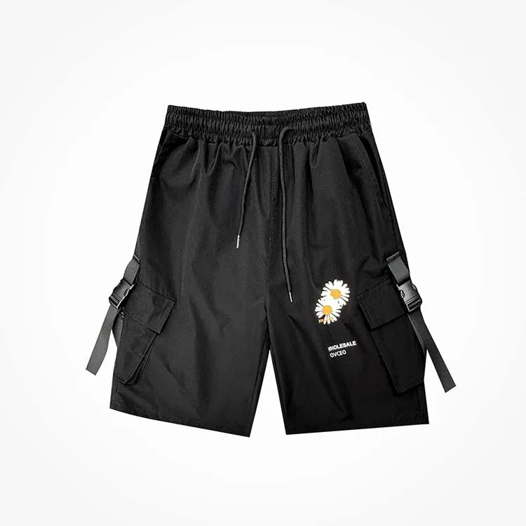 

2021 new product spring and summer street style men's youth boy shorts casual pants embroidery work shorts