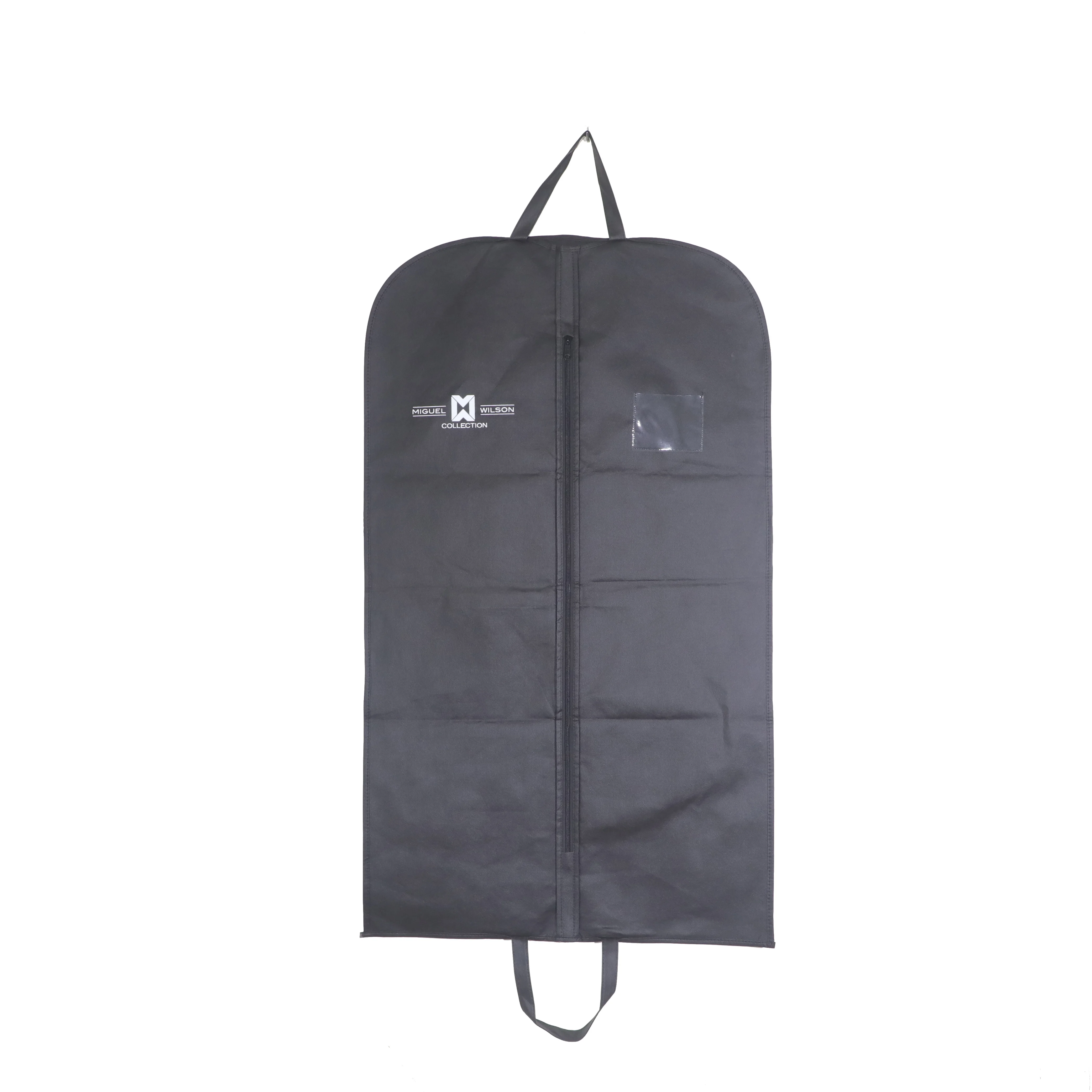 

black non-woven garment bag for brand suit clothes cover