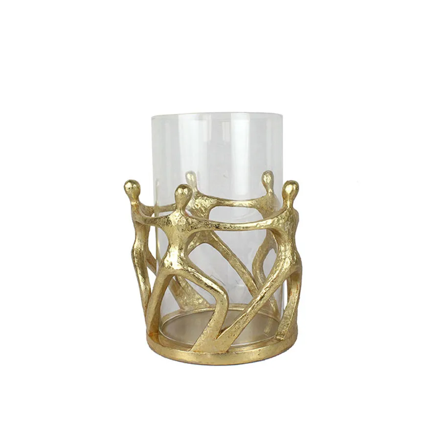 Wholesale Elegant Creative Resin Good Bamboo Glass Tube Candle holder and Vase Accessories For Home Decoration manufacture