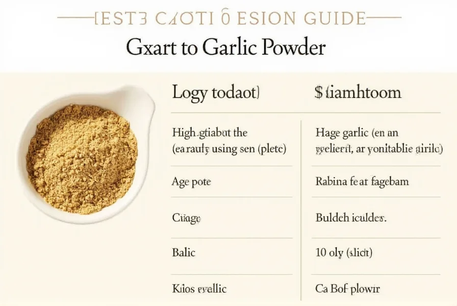 1 Clove Garlic to Garlic Powder: Exact Conversion Guide