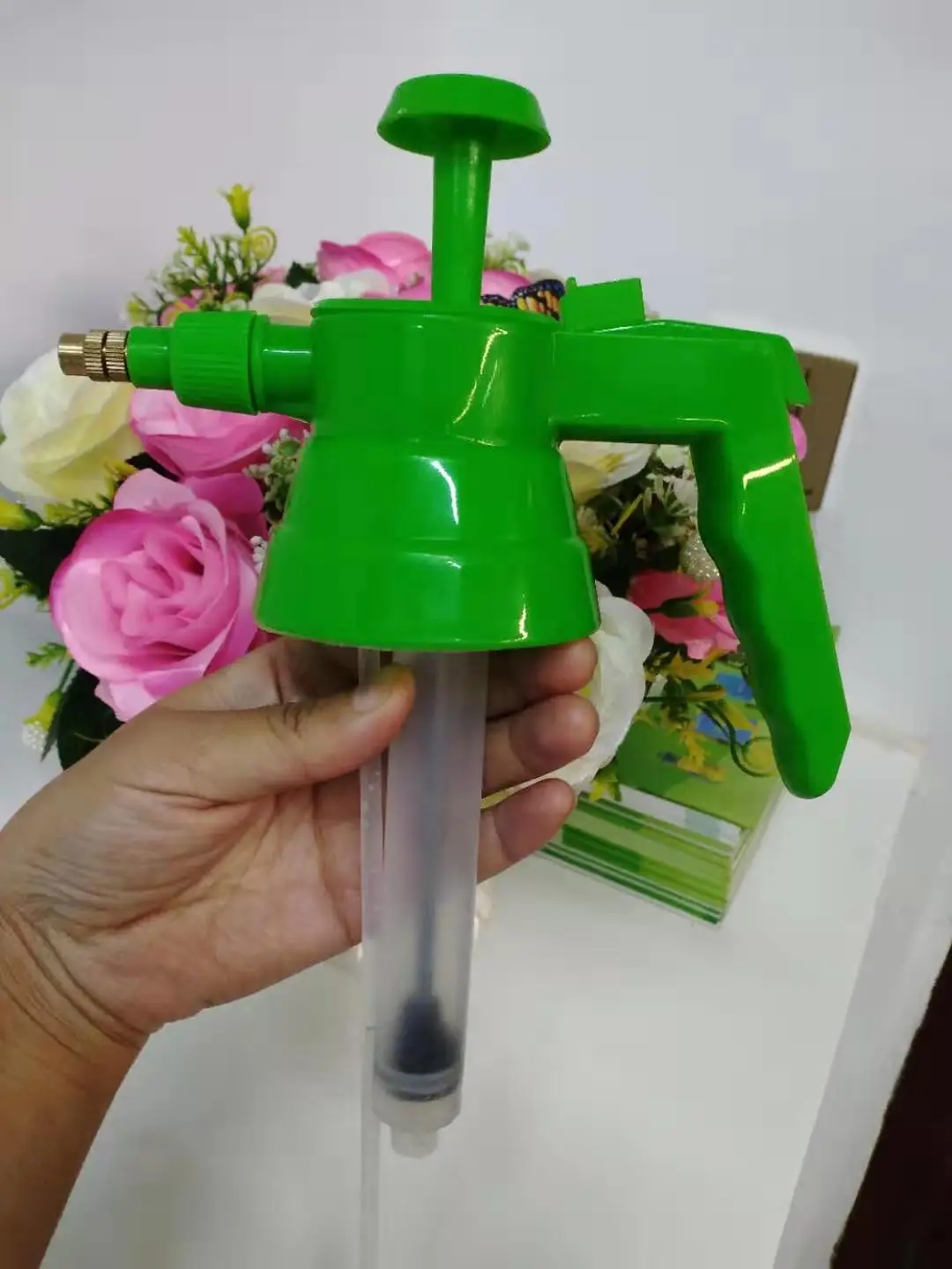 jiabao 2l 手動加壓水噴霧器噴霧噴頭工具花園草坪植物噴嘴容易噴塗