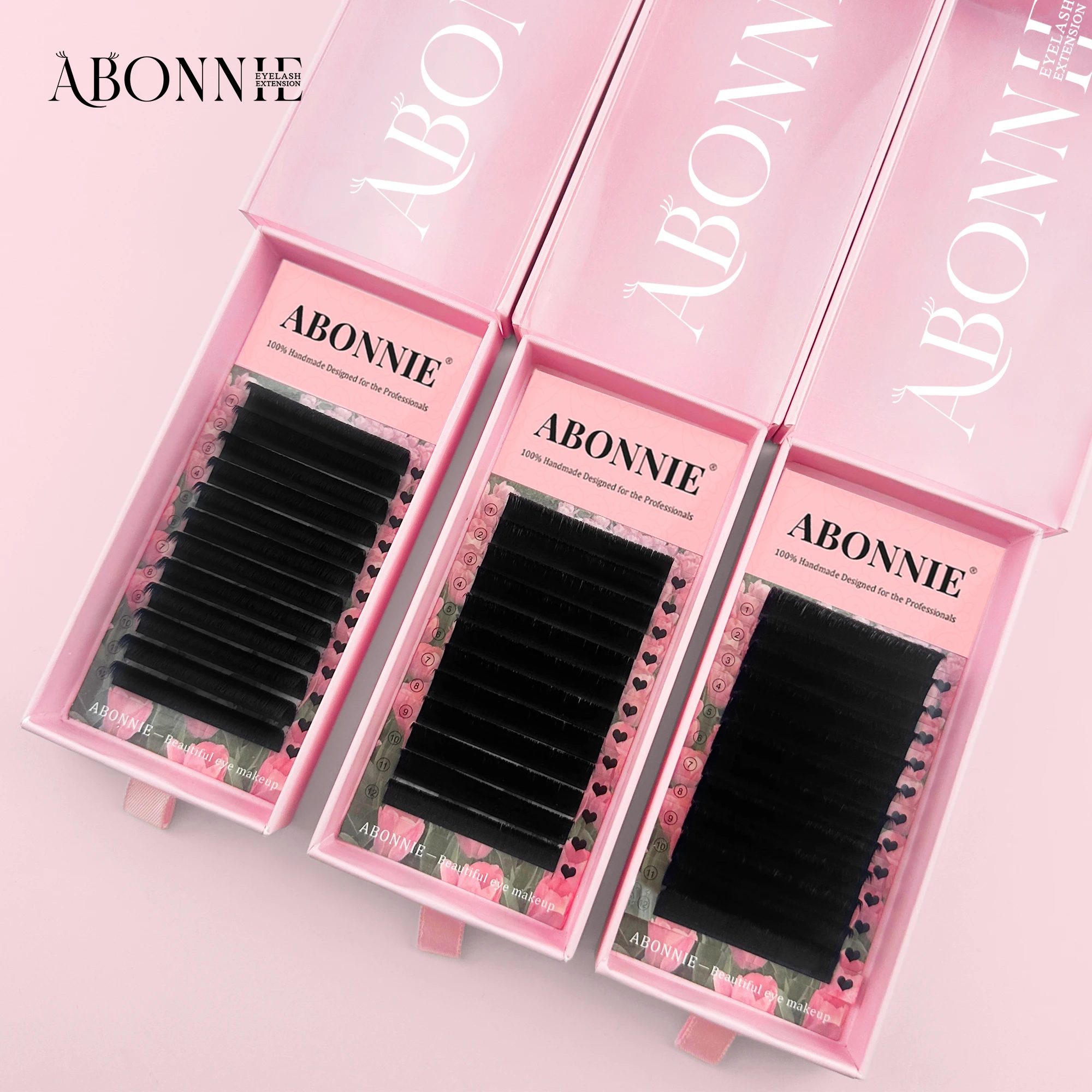 Abonnie Individual Eyelashes Extra Dense Gap Free Mink Lash Extensions