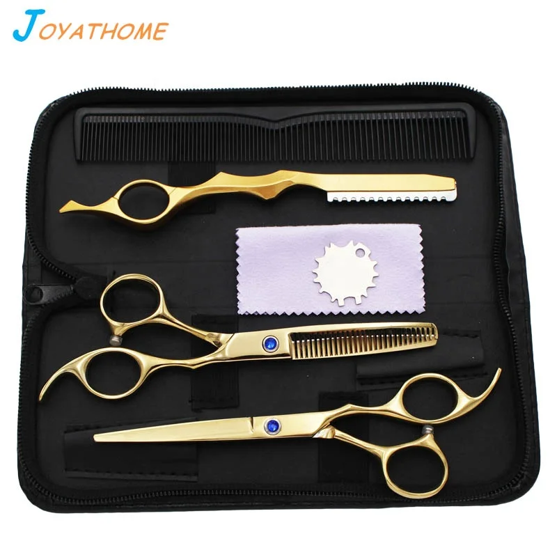 

Multicolor Salon Station Hairdressing Scissors Comb Set Hair Cutting Sets Trimming Flat Shear Teeth OEM Hair Care