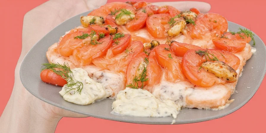 Salmon mayo dill plate