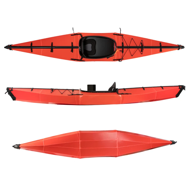 

Factory Directly sales wholesale Red Foldable Folding Kayak Portable Fold Paddle Board Sea Kayakcanoe for sale