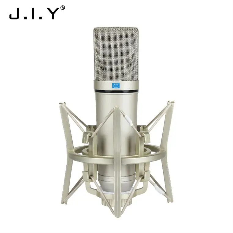 

Network Monitor Recording Microphone Professional Studio Mini Condenser Usb Mic Microphone, Champagne