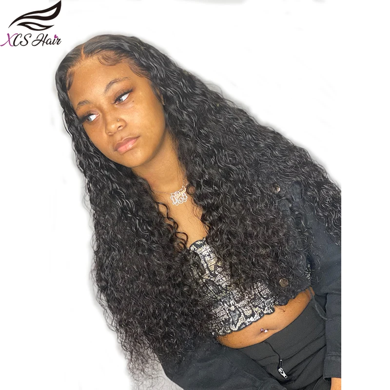 

HD lace brazilian human hair big wave loose deep wave wigs , loose wave lace frontal wig