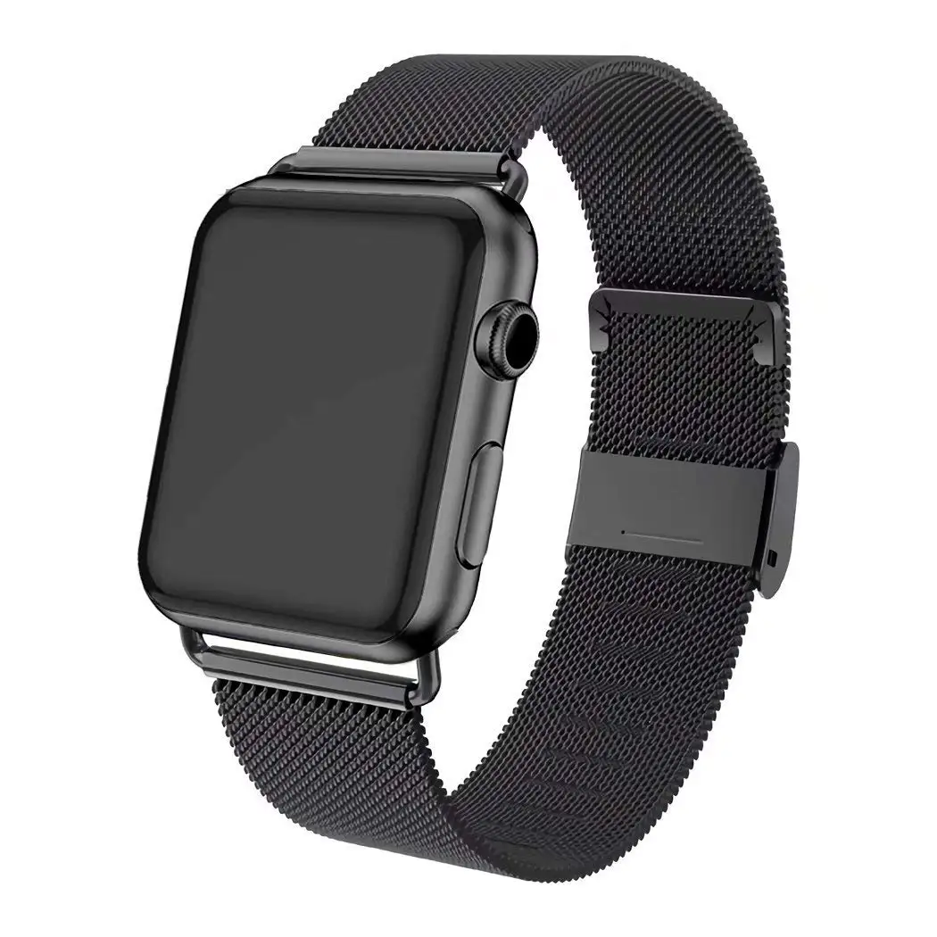

Milan milanese loop stainless steel strap band smart watch watches wristband bracelet round face smartwatch repair strap band, Black/silver/pink blue/gold