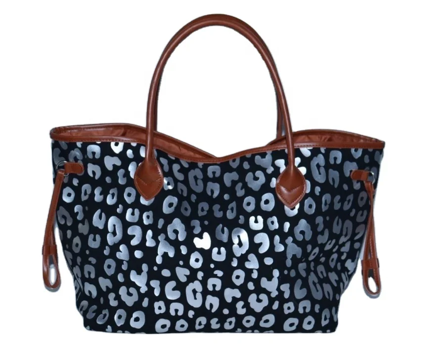 

RTS Women's Designer Leopard Print Tote Bag Canvas Handbag Shoulder Bag Totes DOM-1021949