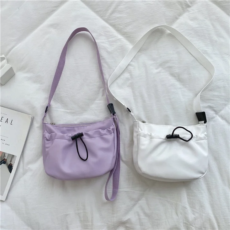 

New Korean girls creative design versatile shoulder bag fashion casual cross-body bag soft fold PU small square bag