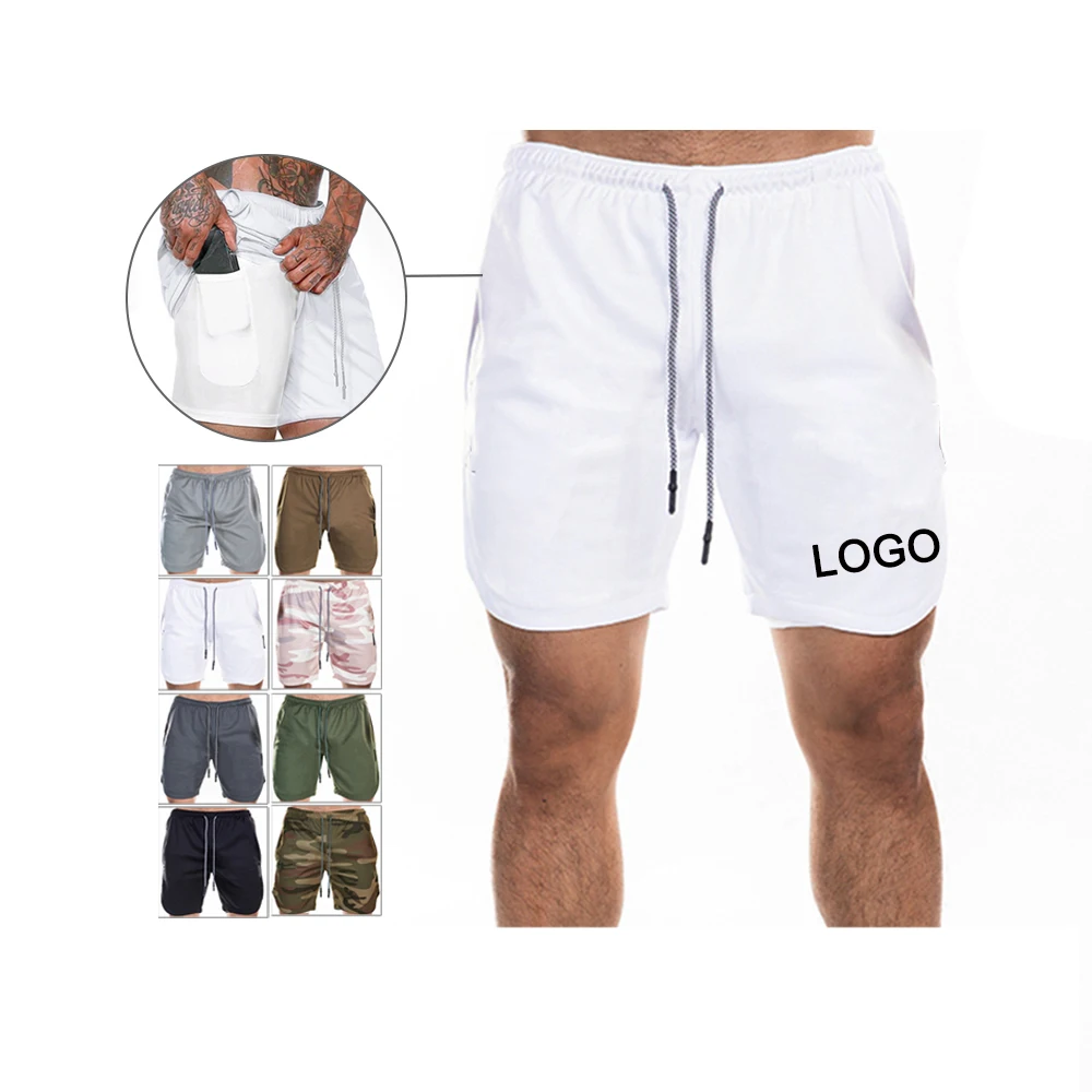 

Wholesale running shorts mens sport tights shorts 2 in 1 sweatpants, As the picture