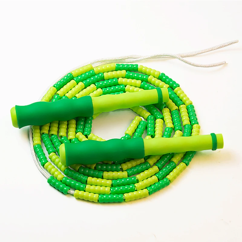 

Factory Low Price Adjustable Length Colourful PVC Bamboo Joint Skip Rope Skipping Jump Rope For Children, Blue,green,pink,purple