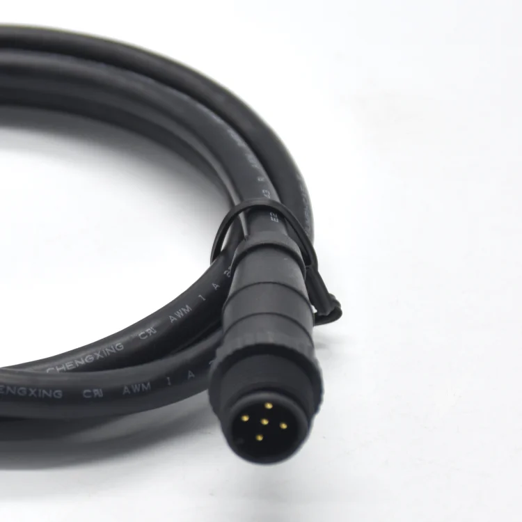 

High cost performance 5 pin male M12 molded cable industrial plugs NMEA 2000 connector