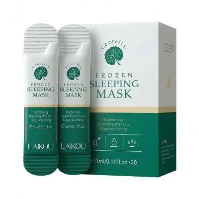 

LAIKOU Skin Care Moisturizing Nourishing Repairing Natural Centella Frozen Sleeping Face Masks, Green