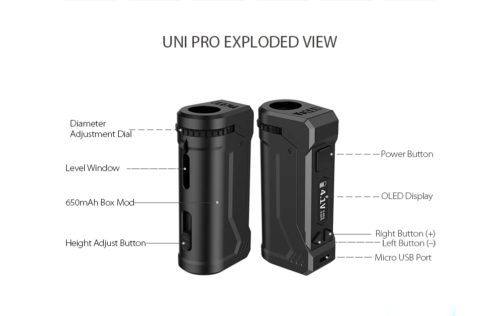 第一箱mod 通用yocan Uni Pro 专利通用蒸气起动器套件箱mod Buy 定制蒸发器 Yocan Uni Pro Box Mod 的oil Aomiter Product On Alibaba Com