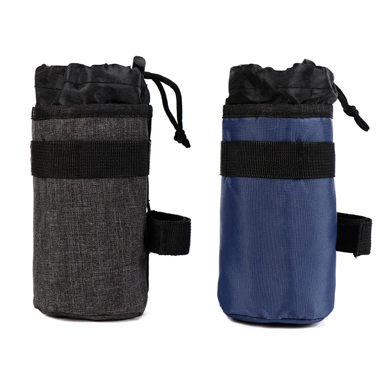 
KQ0011 outdoor sports cycling 750ml polyester handlebar bag vacuum cup bike bag 