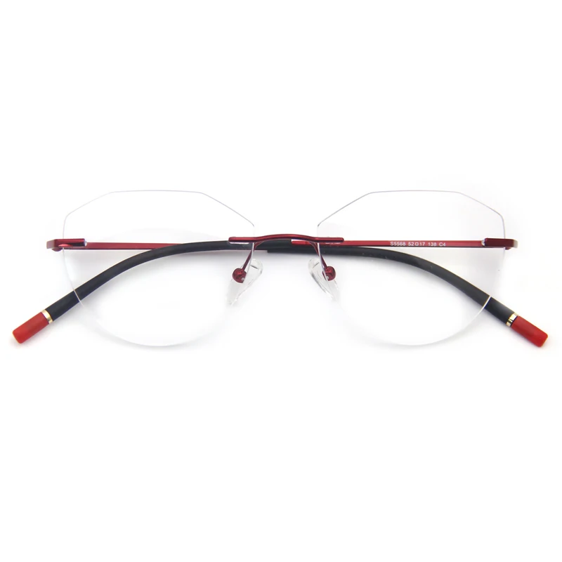 

Flexible Rimless Frame Eyeglasses Optical Prescription Glasses Spectacle Myopia Frames for Women Men