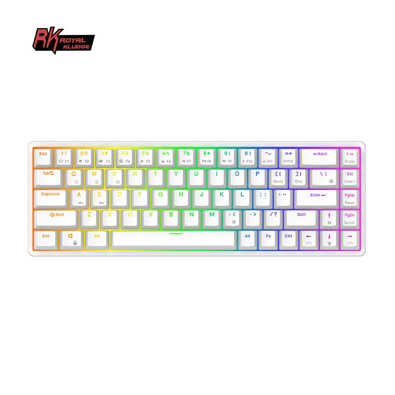 

Royal Kludge RK837 custom computer rgb teclado wireless gaming mechanical key board 68 key mechanical keyboard