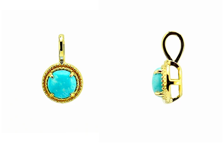 Gold Jewelry Custom Gold Birthstone Gemstone Pendants Charm Necklace