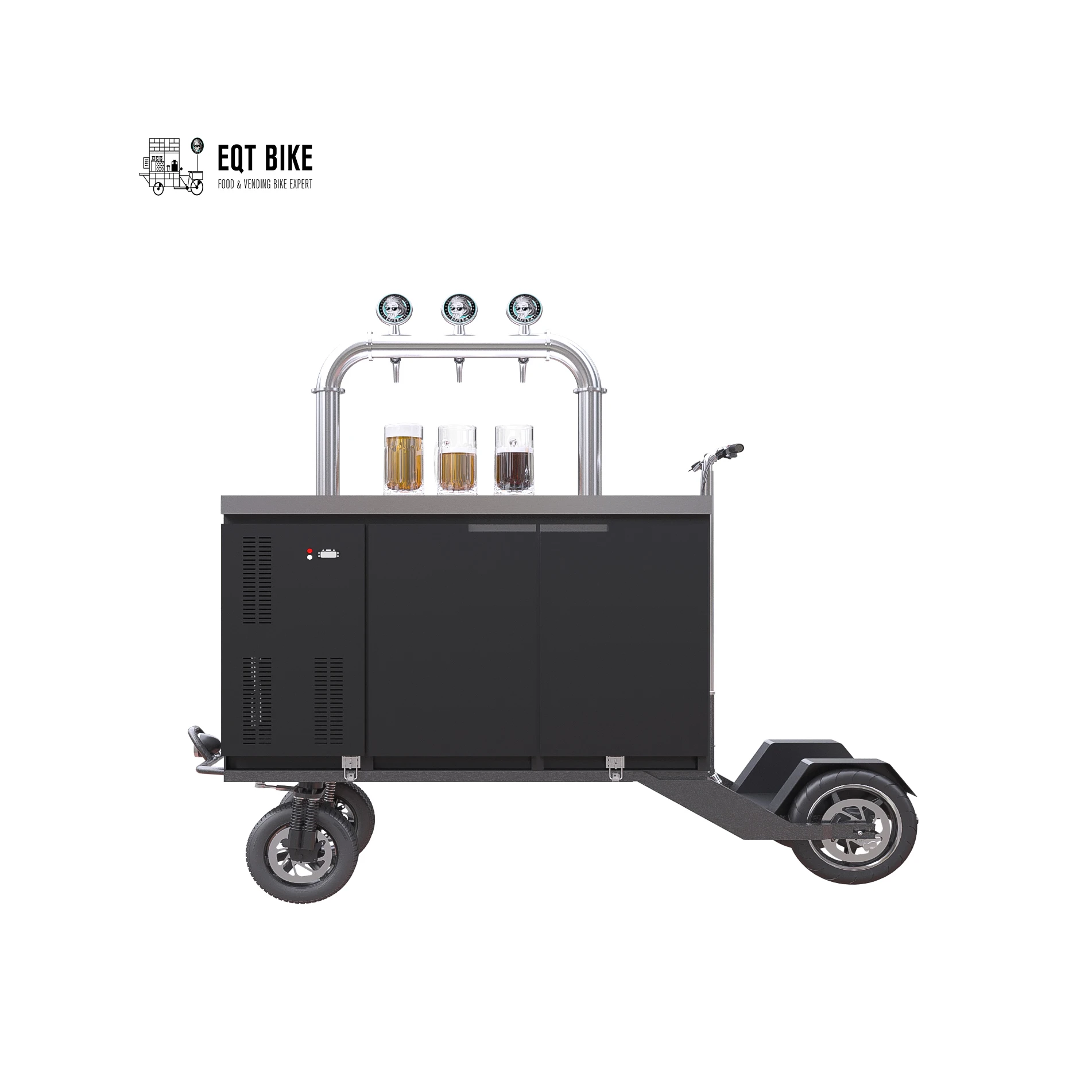 

EQT 2021 Passengers Tandem Electric Beer Bike Mobile Bar Beer Party Bike Scooter