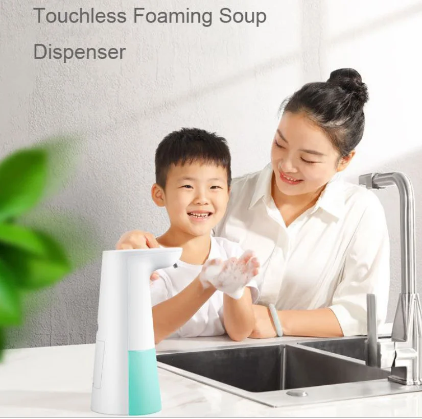 2021 new high quality smile face Foaming Soap Dispenser Automatic Hand Free Countertop Soap Dispensers Touchless Soap Dispenser