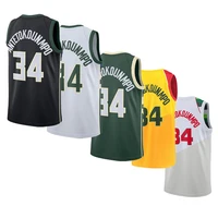 

Embroidered #34 Men's Giannis Antetokounmpo Black Basketball Jersey