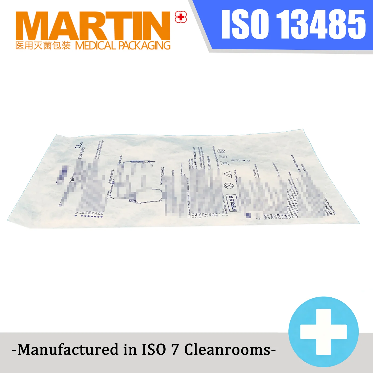 Heat Seal Flat Tyvek Sterilization Pouch, ETO Sterile Medical Flat Bag for Leukocyte Reduction Blood Filter
