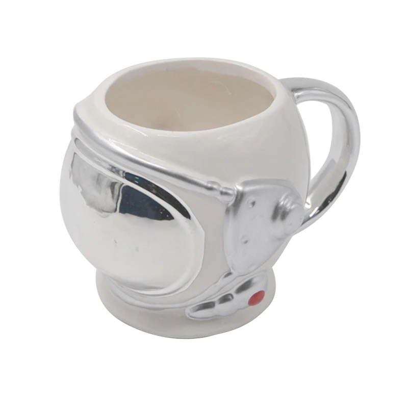 

Novelty 3D Space Ceramic Helmet Mug Hand Painted Astronaut Mug Coffee Gift for Boy Astronaust Cup Drinkware Gifts, Glazed