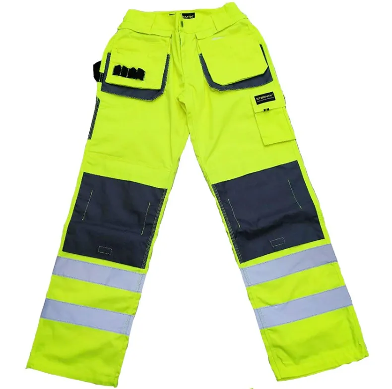 

Custom Hi-Vis Industrial Construction Safety Reflective Cargo Pants, Custom color