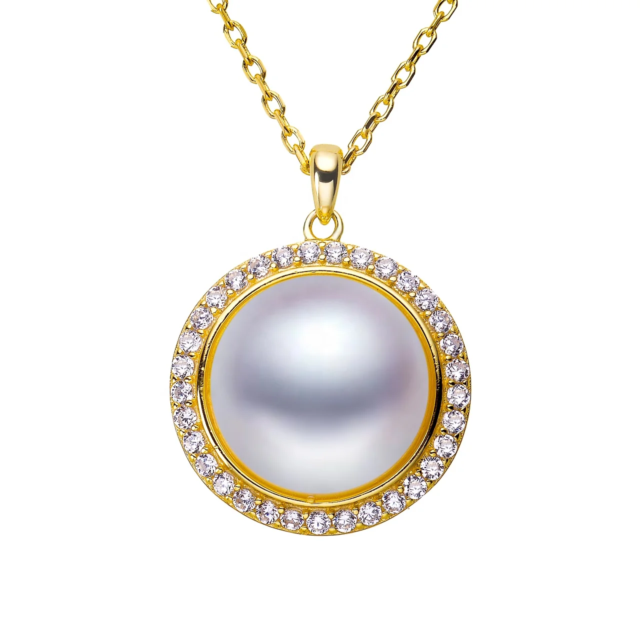 

Mother Of Pearl Big Natural Real Pearls Necklace Pendant Mom Girls Favorite Man First Choice Gifts Engagement Party