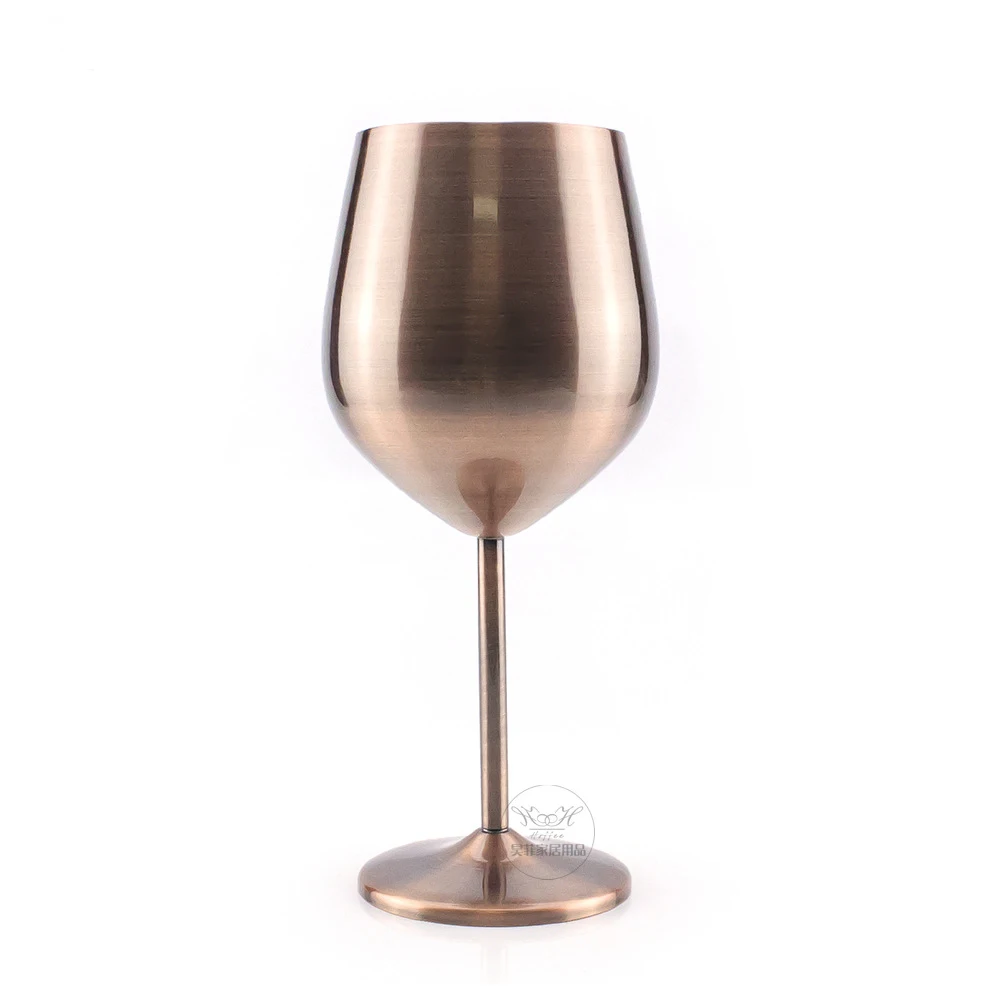

Metal copper goblet cups stainless steel wine glass goblet