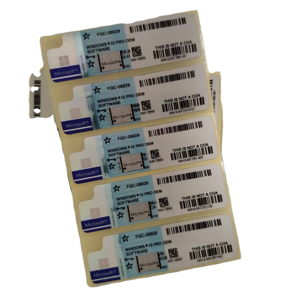 

Software Win 10 License Windows 10 profession Microsoft windows 10 pro OEM