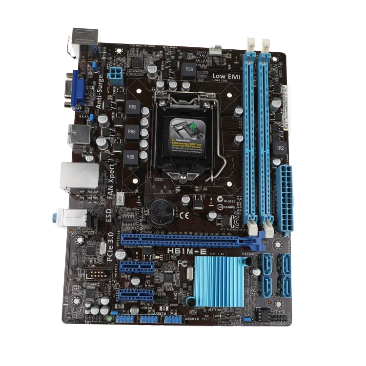 

Customizable Packaging H61M-E Mainboard 2 DDR3 DIMM LGA 1155 32GB Desktop New Motherboard