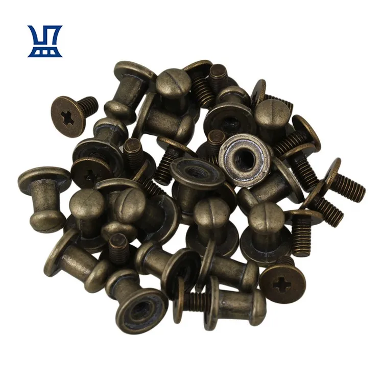 

BQLZR Free Shipping 20Pcs Bronze Mini Handle Screw in Button Studs Pull Knobs for Jewelry Box Drawer Furniture Handles