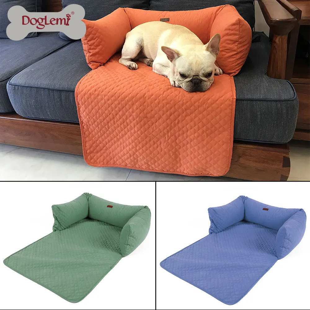

Pet Sofa Bed Warm Quilted Cat Dog Pet Sofa Of Pet Sofa Cover, Orange,green,blue