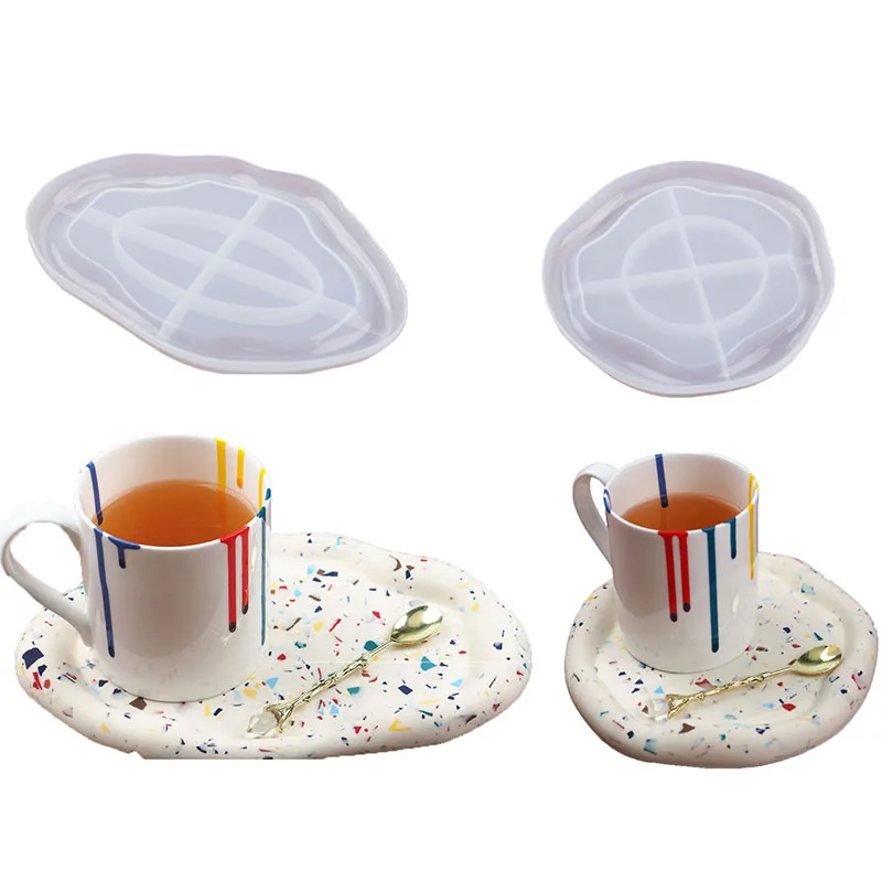 

DIY Irregular Rolling Tray 3D Oval Cloud Mold Jewelry Molds Tea Cup Pad Moldes De Silicona Para Resina Epoxy, Translucent