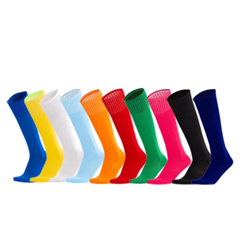 

High Quality Towel Bottom FOOTBALL SOCKS Breathable Solid Color men soccer socks Kids Soccer Socks, Colors
