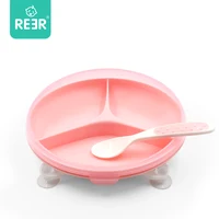 

User-friendly Design Plastic Kid's Large Salad Bowl Set Wholesale Silicone Suction Baby Snack Bowl Spoon Set