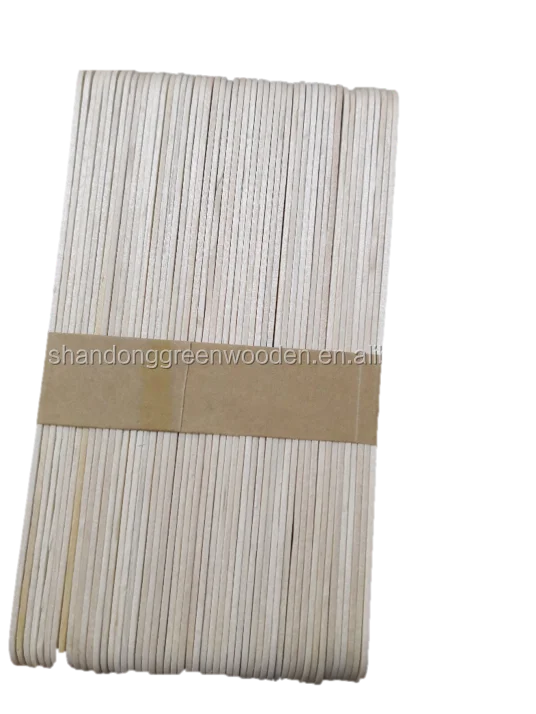 Popsicle Sticks Birch Wooden Ice Cream Straight Edge A Grade 93mm And ...