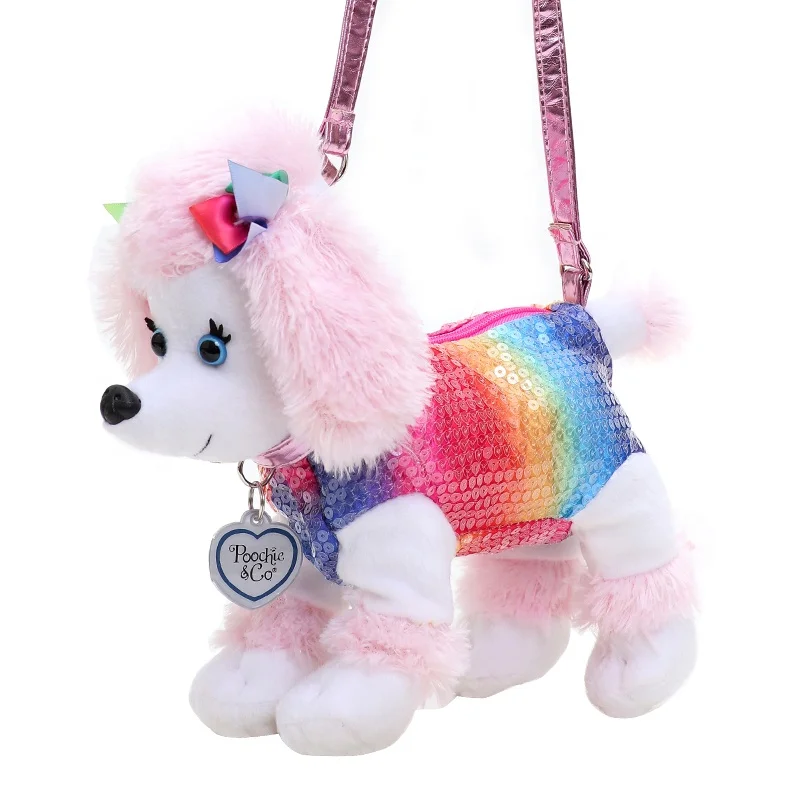 

Fashion Hot Sale Plush Dog Shape Handbags for backpack for baby cute bag