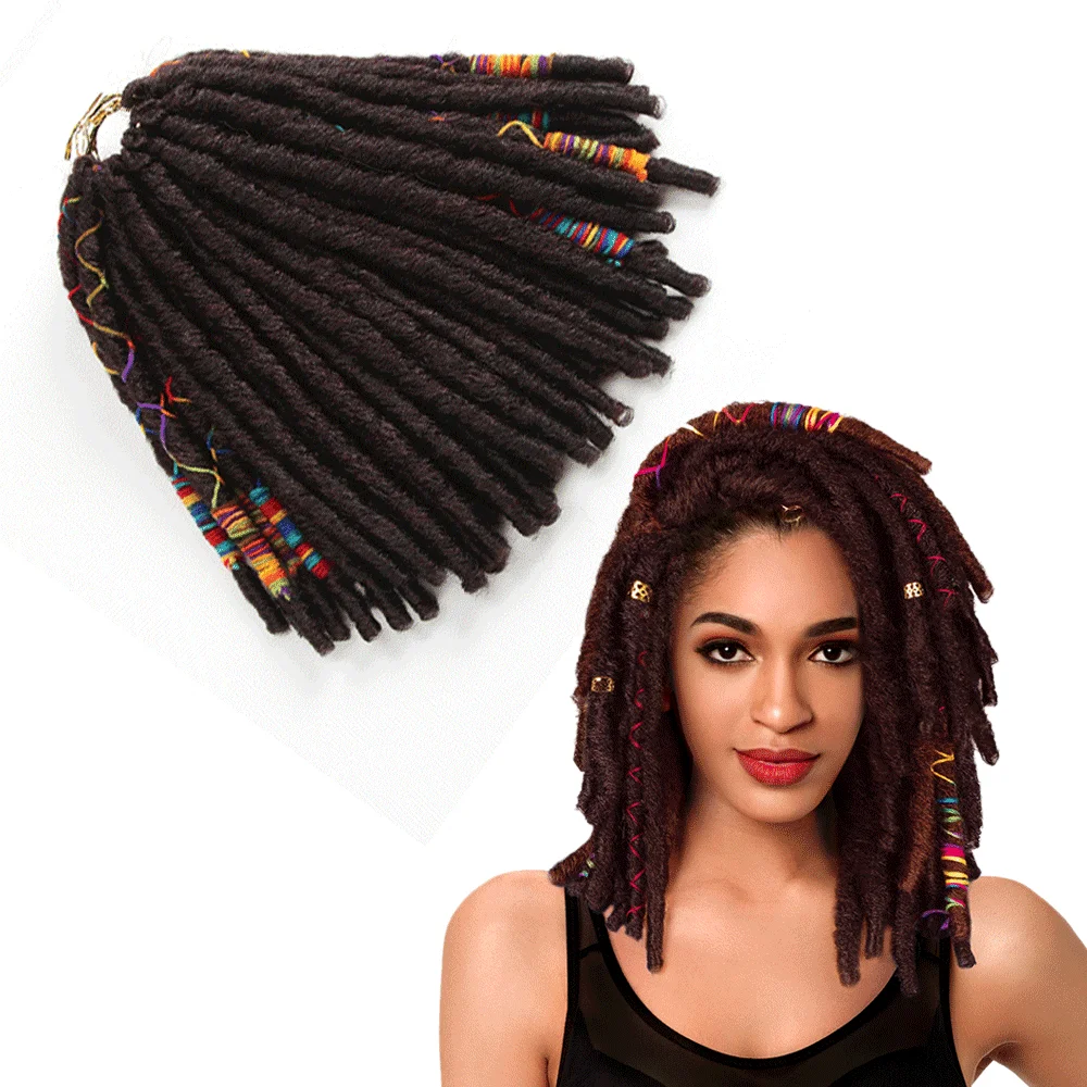 

Afro twist hair braid Faux Locs new style crochet braids synthetic hair twist braid Lowest Price afro curl hairJumbo Dread Hairs, 7 colors can be chosen