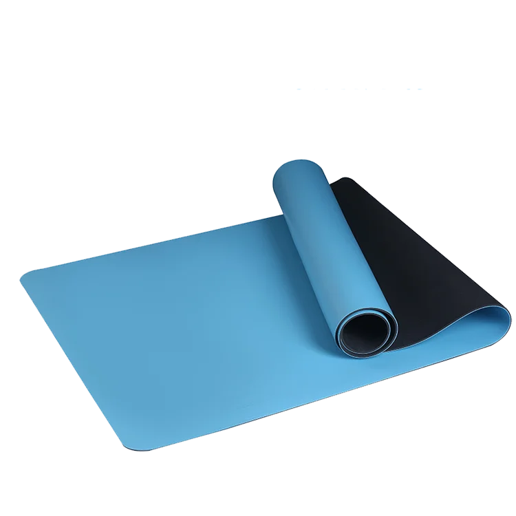 

Home Fitness Gym Exercise Custom Logo Private Label Non Slip PU Black Natural Rubber Yoga Mat, Customized color