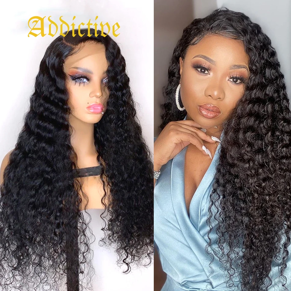 

Addictive Deep Wave Frontal Lace Wig For Black Women