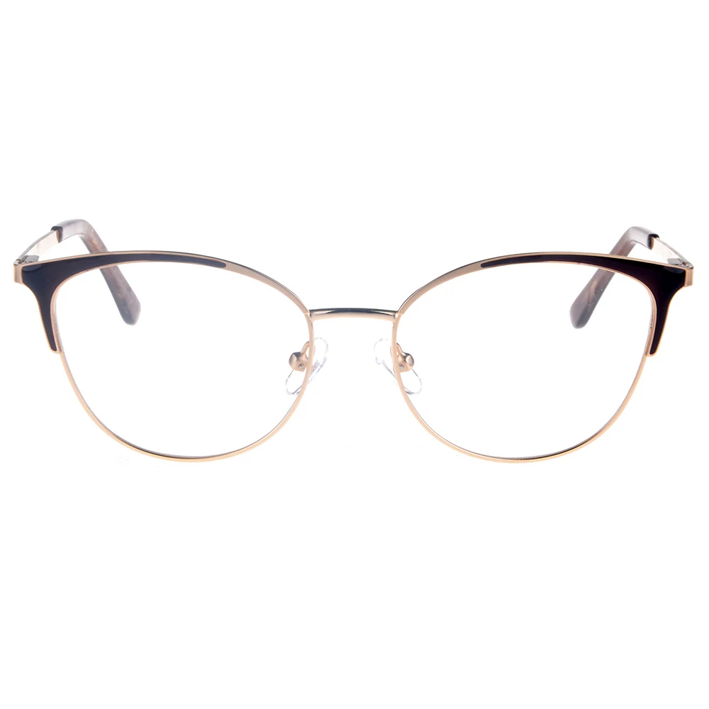 

Fashion ladies cat eye metal luxury optical eyeglasses