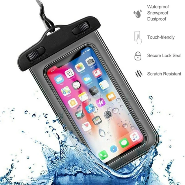 

PVC Portable Mobile Phone Waterproof Bag Swimming Sport Water Resistant Case Bag for Pool Beach Swimming, 6 colors