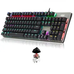 GK410 104 Keys RGB Backlight Wired Keyboard Anti G