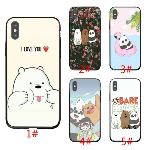 

we bare bears phone case Free ship Customizable TPU material products phone cover for Samsung series cell phone case cover