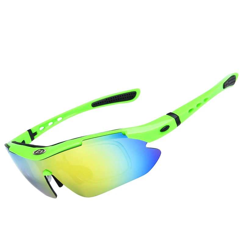 

2020 OBAOLAY Best Leading Factory Sport Bright Cycling Glasses Riding Bicycle Mixed 5 Lens Replaceable Sunglasses